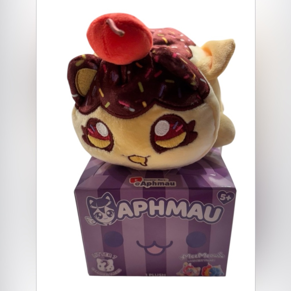 APHMAU MEEMEOWS LITTER 7 CHOCOLATE DIPPED BANANA CAT PLUSH ⚡ ULTRA RARE⚡ *NEW⚡